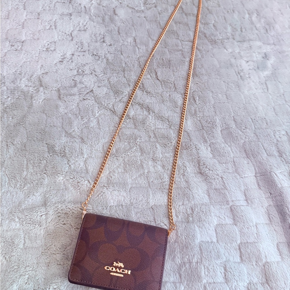 Coach Signature Brown Crossbody Bag